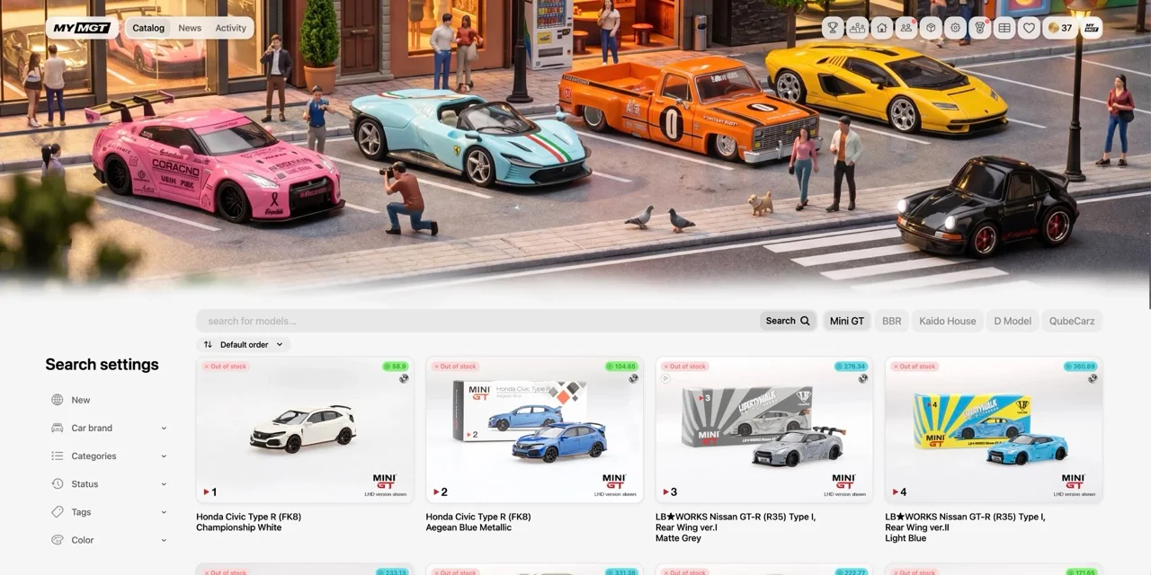MyMiniGT 2.0: 🎮 Gamification, 👤 Updated profile and 📊 Collection export