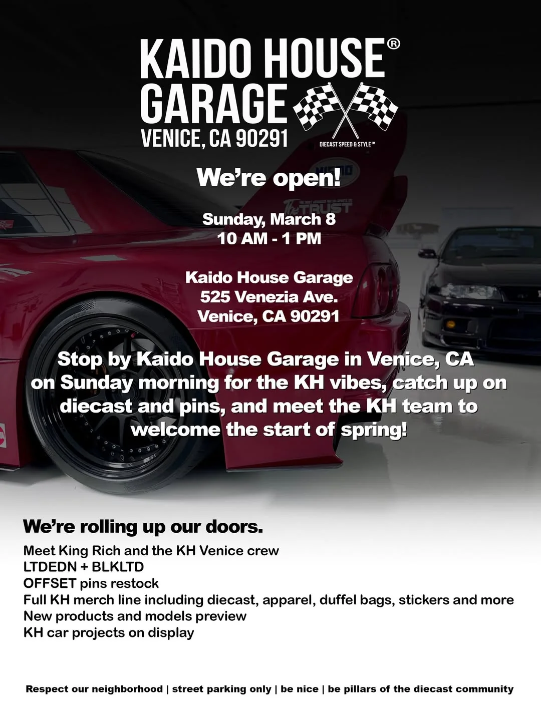 Garage Opening!